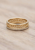 Whisper Stacking Ring Trio